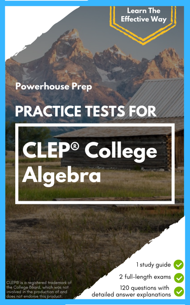 Practice Tests for CLEP College Algebra book cover